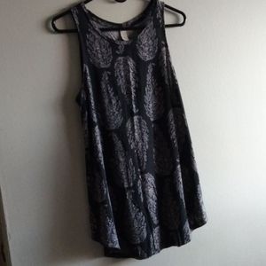 Long Flowy Black Tank Top